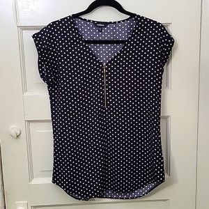 EXPRESS Gramercy Zip-front Top